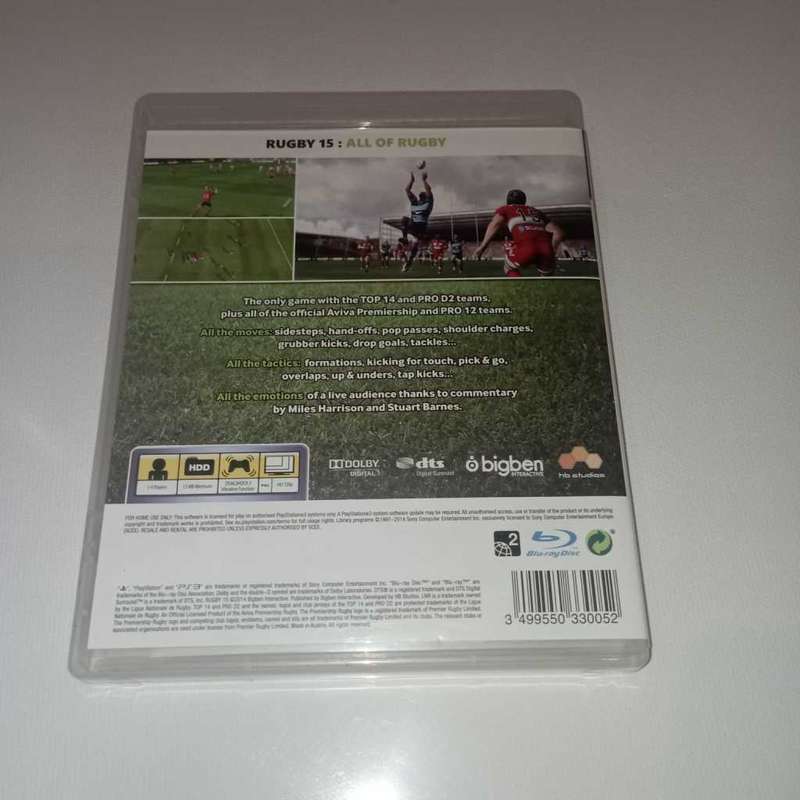 Rugby 15 [PS3]  **No Booklet**